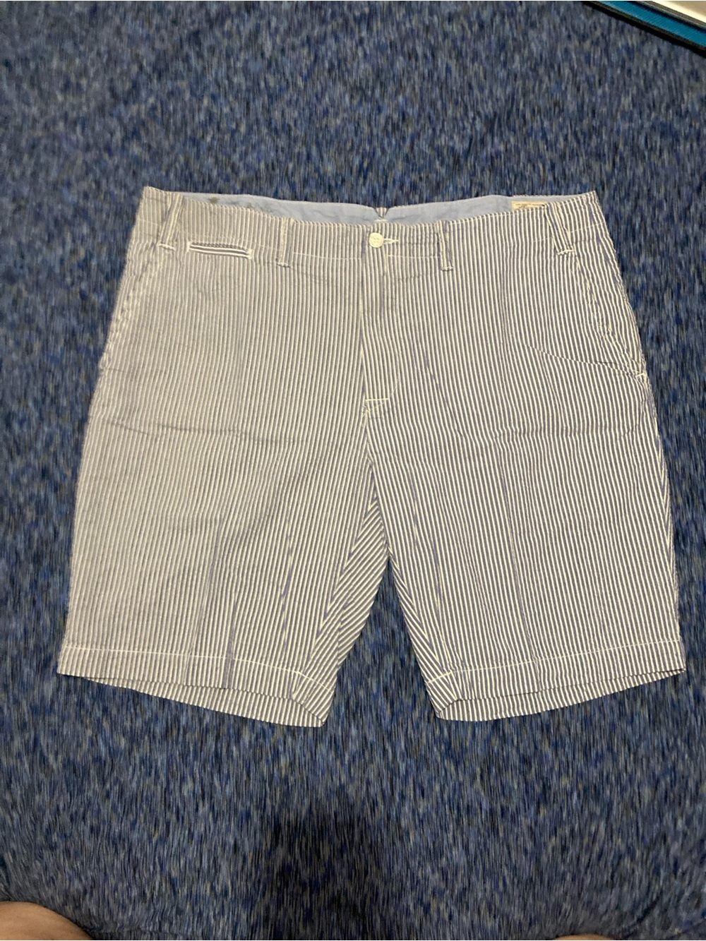 Ralph Lauren Men's 38 Seersucker Stripe Shorts Preppy Nautical Old Money EUC